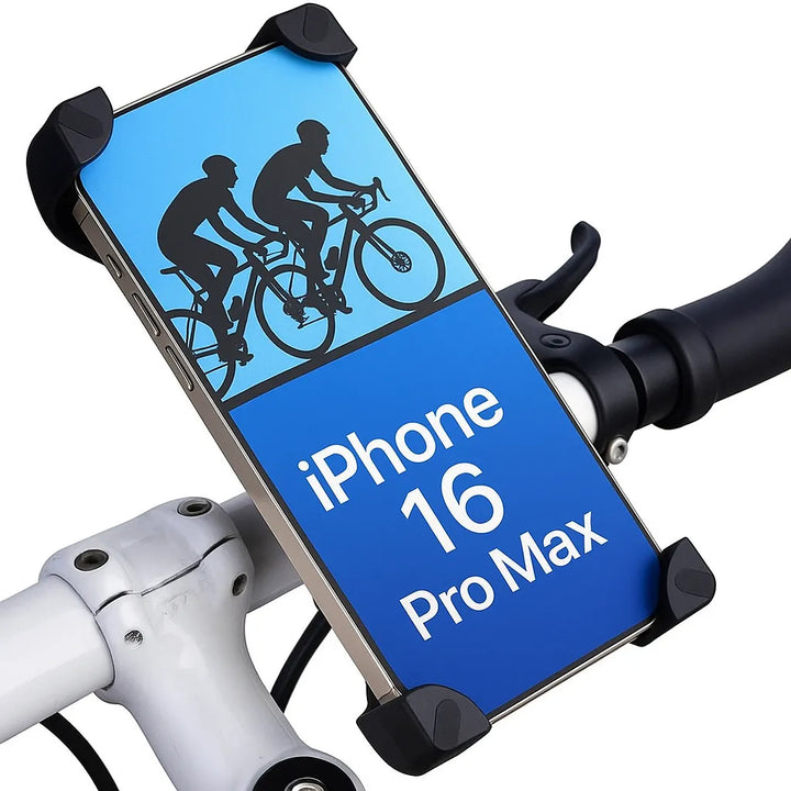 Telefoonhouder fiets – 360° draaibaar – Voor fiets & motor – Universeel 4,7-7,0 inch – Zwart-Ilumina Benelux