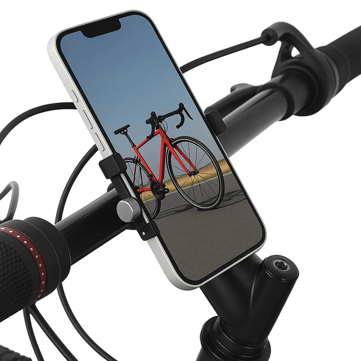 Telefoonhouder fiets – Aluminium klemhouder – 360° draaibaar – Universeel voor motor & scooter – Zwart-Ilumina Benelux