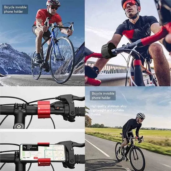 Telefoonhouder fiets – Aluminium Smartphonehouder – Stevige Klem – Universeel – Grijs-Ilumina Benelux