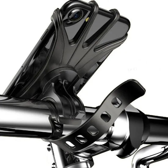 Telefoonhouder fiets – Extra stevig stuurhouder – 360° draaibaar – Universeel voor smartphone – Zwart-Ilumina Benelux