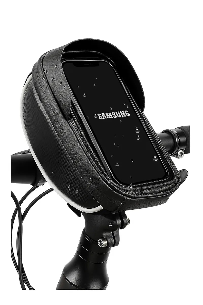 Telefoonhouder fiets – Frametas met touchscreen – Waterdicht & regenbestendig – Voor racefiets/MTB – Zwart-Ilumina Benelux