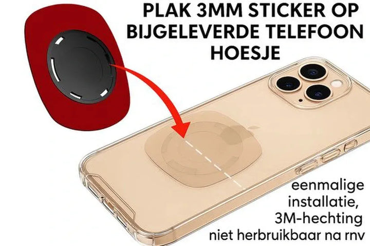 Telefoonhouder fiets – Magnetisch met backcover – Geschikt voor Samsung Galaxy S24 Ultra – Magneetsluiting-Telefoonhouders-Ilumina Benelux