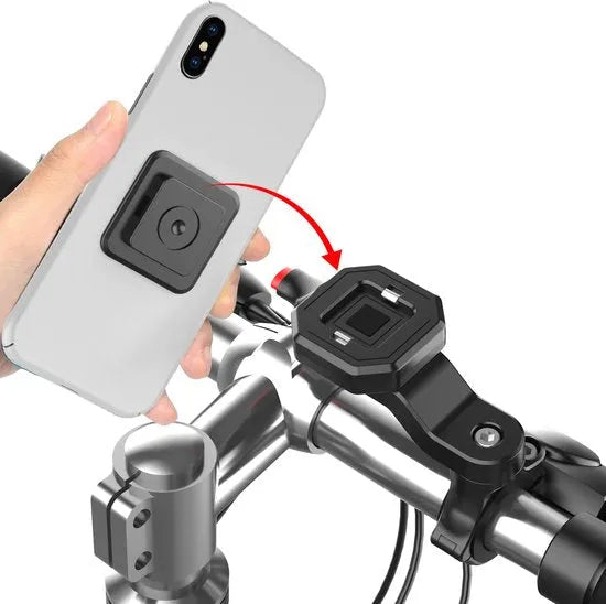 Telefoonhouder fiets – Magnetische magneethouder – Universeel 4-7 inch – Stevige fietshouder – Zwart-Ilumina Benelux