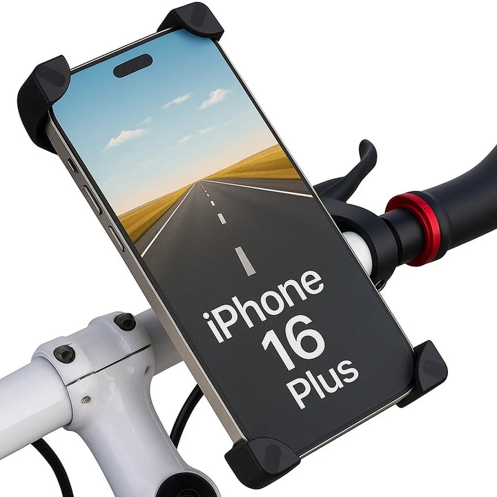 Telefoonhouder fiets & motor – Universeel – Stevige stuurhouder – 360° draaibaar – Zwart-Ilumina Benelux