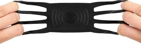 Telefoonhouder fiets – Siliconen stuurmount – Verstelbaar & schokdempend – Universeel 3.5-6.5 inch – Zwart-Ilumina Benelux