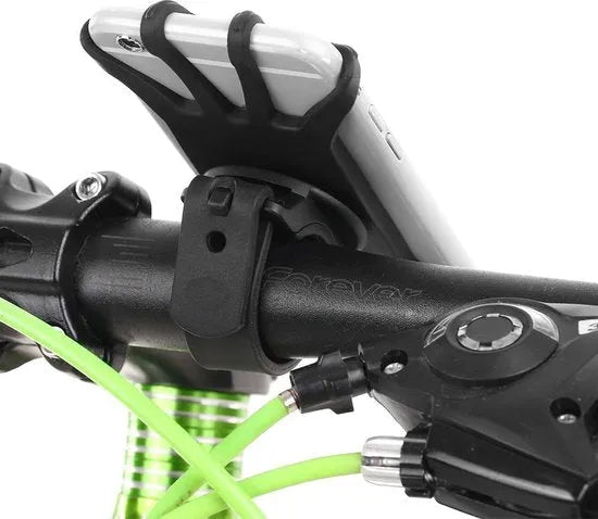 Telefoonhouder fiets – Siliconen stuurmount – Verstelbaar & schokdempend – Universeel 3.5-6.5 inch – Zwart-Ilumina Benelux