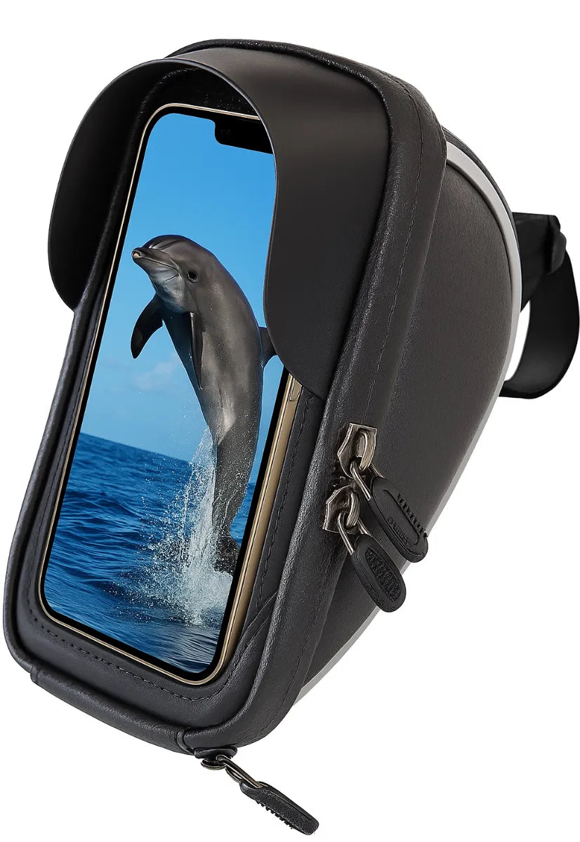 Telefoonhouder fiets – Stuurtas voor smartphone – Waterdicht – Touchscreen venster – Zwart-Ilumina Benelux