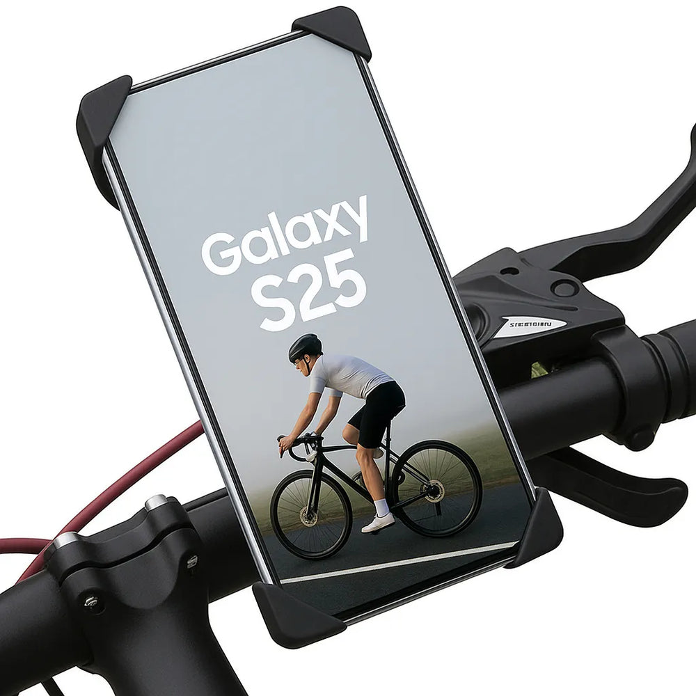 Telefoonhouder fiets – Universeel voor Motor & Scooter – Anti-Schok – 360° Draaibaar & Verstelbaar – Zwart-Telefoonhouders-Ilumina Benelux