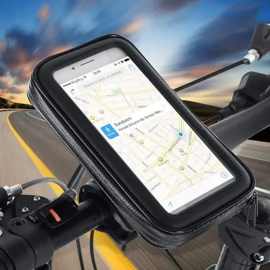 Telefoonhouder fiets – Universeel voor MTB racefiets scooter motor – 360° draaibaar – 5.5-7 inch smartphone – Zwart-Ilumina Benelux
