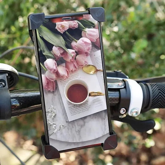 Telefoonhouder fiets – Universele gsm houder – 360° draaibaar – Voor fiets motor scooter – Zwart-Ilumina Benelux