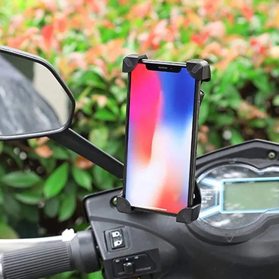 Telefoonhouder fiets – Universele gsm houder – 360° draaibaar – Voor fiets motor scooter – Zwart-Ilumina Benelux