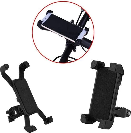 Telefoonhouder fiets – Universele gsm houder – 360° draaibaar – Voor fiets motor scooter – Zwart-Ilumina Benelux