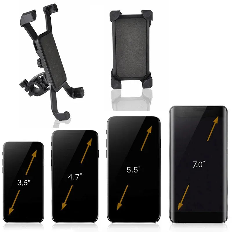 Telefoonhouder fiets – Universele klem – 360° draaibaar – Voor 3,5-7 inch smartphones – Zwart-Ilumina Benelux