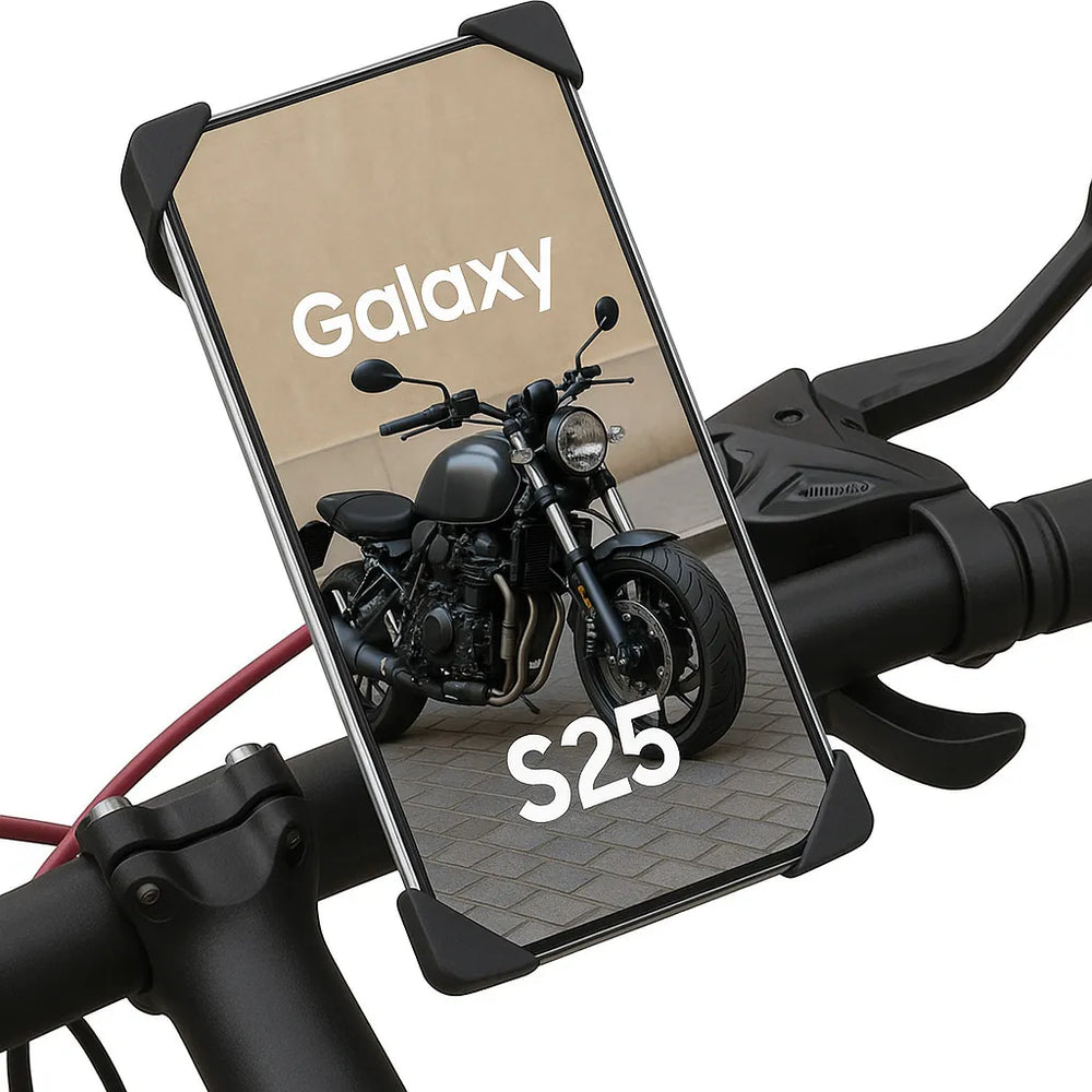 Telefoonhouder fiets – Universele stuur- en spiegelhouder – Voor fiets/motor/scooter – 360° draaibaar – Zwart-Ilumina Benelux