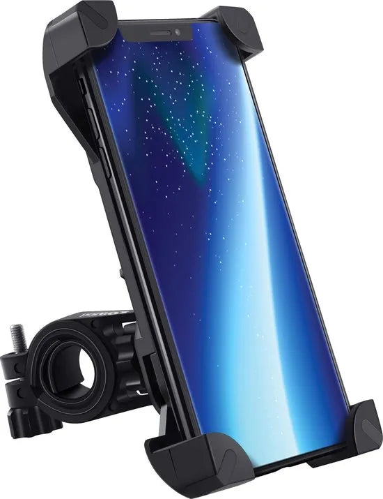 Telefoonhouder fiets – Universele stuur- en spiegelhouder – Voor fiets/motor/scooter – 360° draaibaar – Zwart-Ilumina Benelux