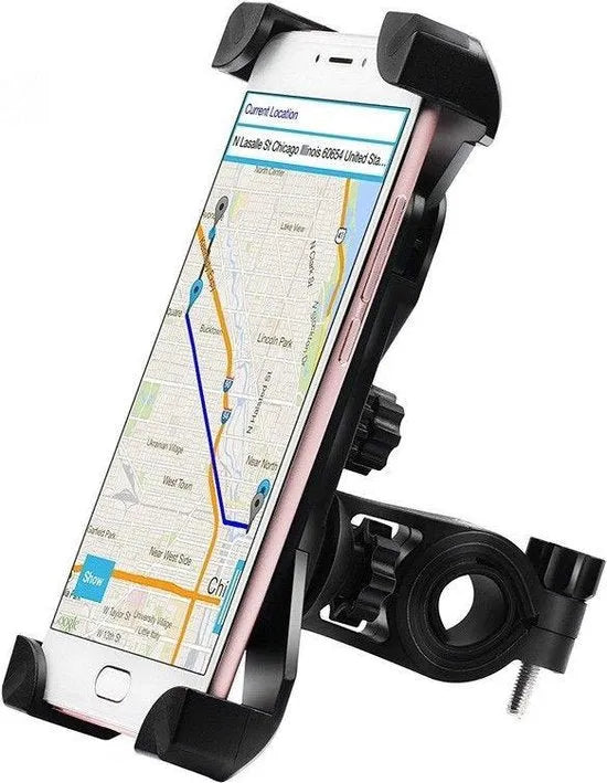Telefoonhouder fiets – Universele stuurhouder – 360° draaibaar – 4.7-7.2 inch – Zwart-Ilumina Benelux