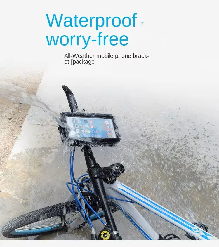 Telefoonhouder fiets – Universele stuurhouder – Voor e-bike motor scooter – 360° draaibaar – Zwart-Ilumina Benelux