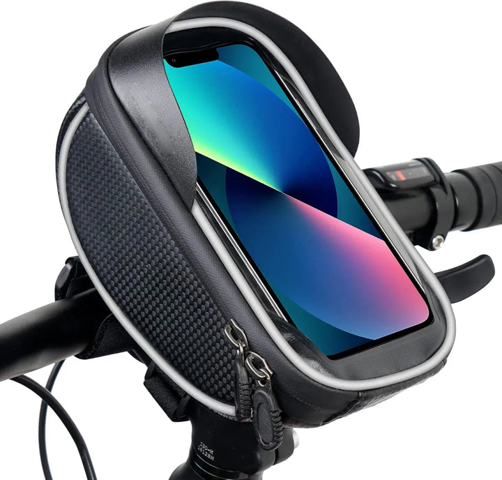 Telefoonhouder fiets – Universele waterdichte fietshouder – Voor racefiets & mountainbike – Met fietstas – Zwart-Ilumina Benelux
