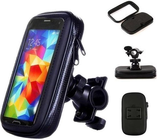 Telefoonhouder fiets – Waterdicht – 360° Draaibaar – XL Fietstas voor 6,5 inch – Zwart-Ilumina Benelux