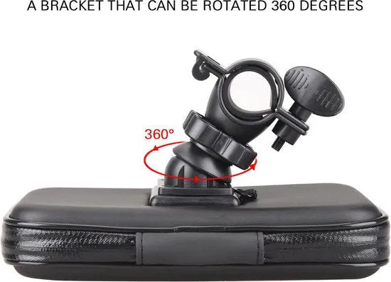 Telefoonhouder fiets – Waterdicht frametas – Schokbestendig afneembaar – Voor 5.5-6.3 inch – Zwart-Ilumina Benelux