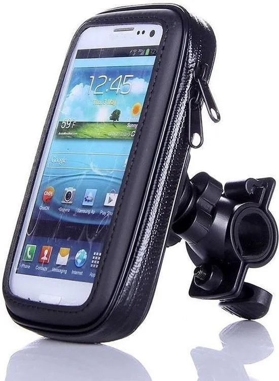 Telefoonhouder fiets – Waterdicht frametas – Schokbestendig afneembaar – Voor 5.5-6.3 inch – Zwart-Ilumina Benelux