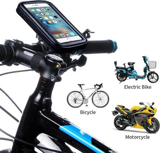 Telefoonhouder fiets – Waterdicht – Universeel – Voor 5,5-6,9 inch smartphones – Zwart-Ilumina Benelux