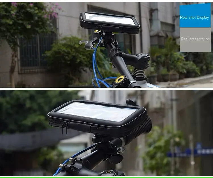 Telefoonhouder fiets – Waterdichte stuurtas – Touchscreen – 360° draaibaar – Voor telefoon tot 7 inch – Zwart-Ilumina Benelux