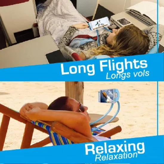 Telefoonhouder nek – Flexibele lazy neck houder – Universeel buigbaar – Handsfree ophangen – Zwart-Ilumina Benelux