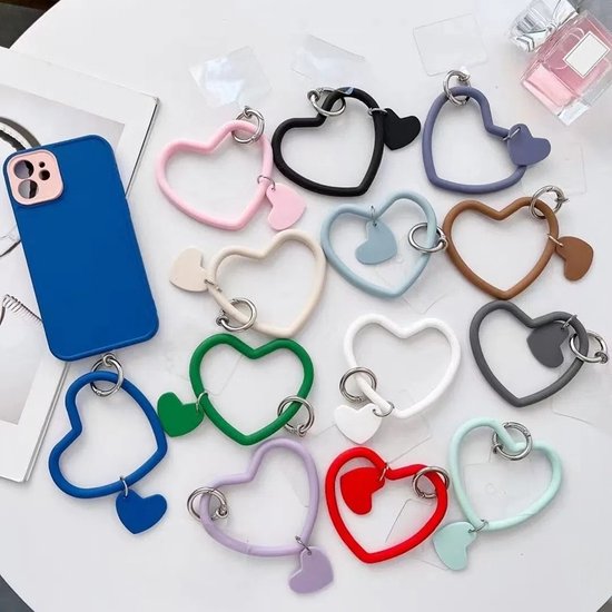 Telefoonkoord polsbandje – Universeel one size – Verstelbaar – Moederdag cadeautje – Blauw-Telefoonkoord-Ilumina Benelux