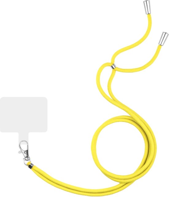 Telefoonkoord – Universeel Nekkoord Telefoonhanger – Verstelbaar Touw – Geel-Telefoonkoord-Ilumina Benelux
