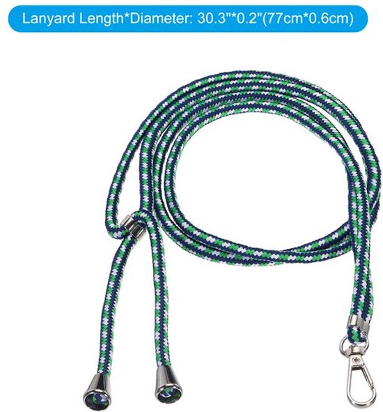Telefoonkoord universeel – Schouder/Nek draagriem touw – Telefoonketting hanger – Sleutel/ID-badgehouder – Groen-Telefoonkoord-Ilumina Benelux