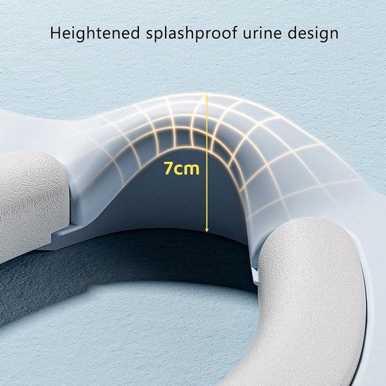 Toiletbril met Trapje voor Kinderen – Opvouwbaar Toiletzitje – WC-bril Verkleiner – Antislip Trap – Wit-Toiletverkleiner-Ilumina Benelux