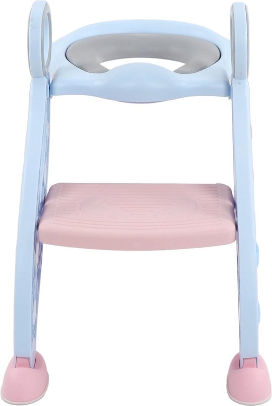 Toiletbril met Trapje voor Kinderen – Opvouwbaar Toiletzitje – WC-bril Verkleiner – Antislip Trap – Wit-Toiletverkleiner-Ilumina Benelux