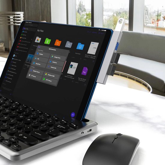 USB-C hub laptop – 4x USB-A poorten – Compacte multiport splitter – Geschikt voor desktop/PC/printer/toetsenbord – Zwart