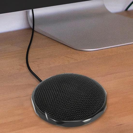 USB microfoon – Voor PC & laptop – Geschikt voor MacBook & PlayStation – Video bellen/streamen – USB kabel – Zwart-Microfoon-Ilumina Benelux