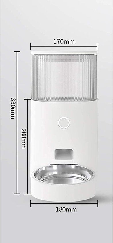 Voerautomaat kat – Automatische voerbak – Tijdgestuurd voeren – Droogvoer dispenser – Zwart-Voerautomaat-Ilumina Benelux