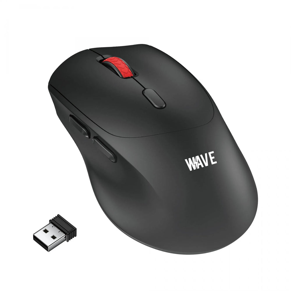 Draadloze Muis – 2.4GHz Wireless – 1600 DPI – 6 Knoppen – USB Nano Ontvanger – Zwart-Ilumina Benelux