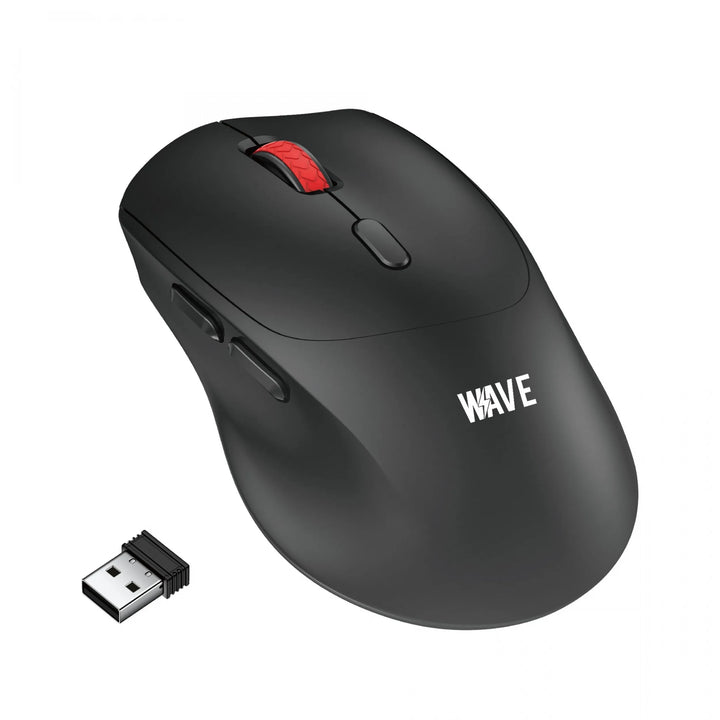 Draadloze Muis – 2.4GHz Wireless – 1600 DPI – 6 Knoppen – USB Nano Ontvanger – Zwart-Ilumina Benelux