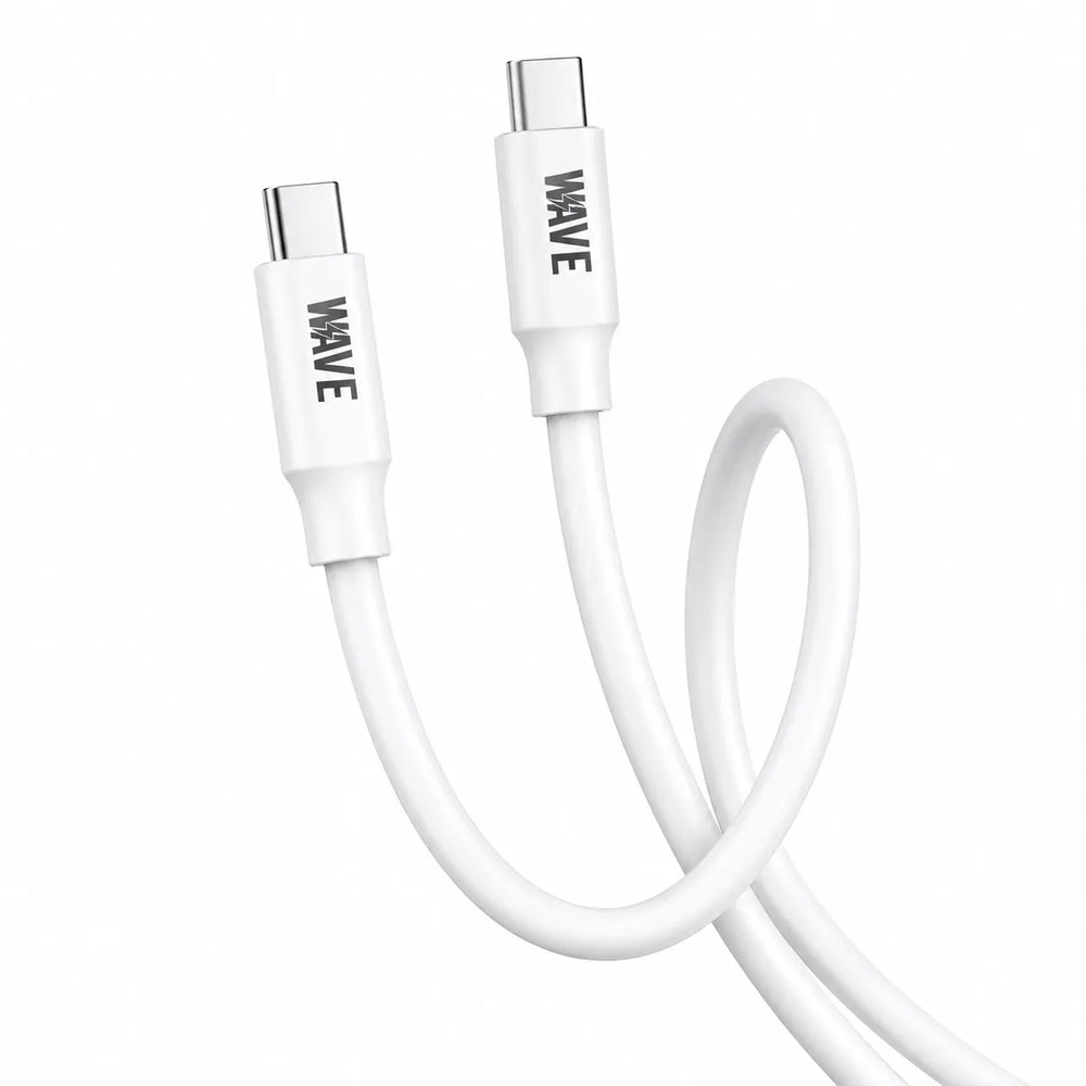 USB-C naar USB-C Kabel 1 Meter Wit – Snellaadkabel & Data Kabel 60W-Ilumina Benelux