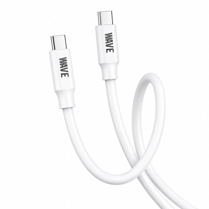 USB-C naar USB-C Kabel 1 Meter Wit – Snellaadkabel & Data Kabel 60W-Ilumina Benelux