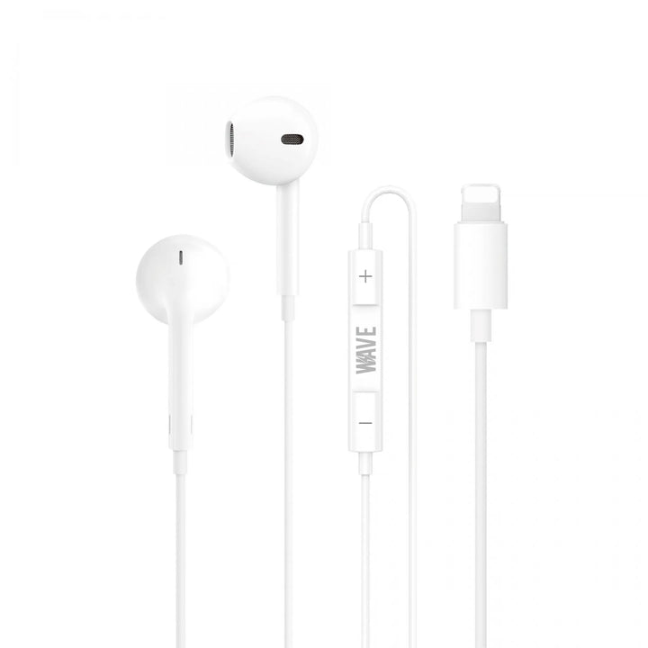Lightning Oordopjes Wit – Bedrade Earphones met Microfoon & Volumebediening – 1,2 Meter Kabel-Ilumina Benelux