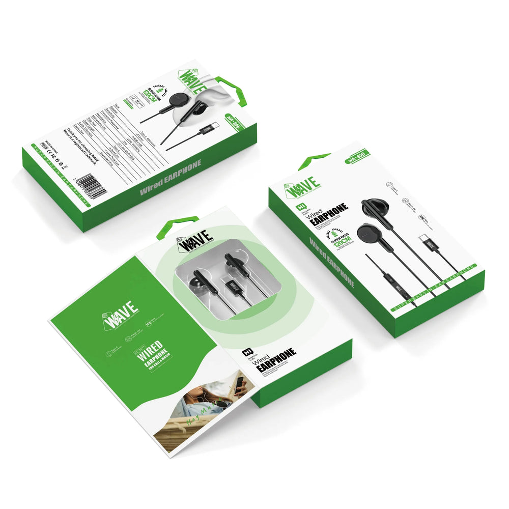 USB-C Oordopjes – Bedrade In-Ear Earphones met Microfoon & Volumeregeling – Type-C Headset – 120 cm Kabel – Zwart