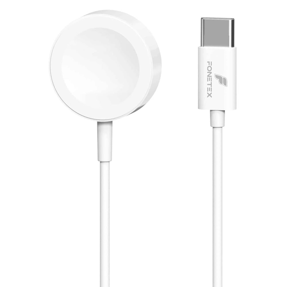 Magnetische Draadloze Oplader voor Apple Watch – USB-C – 1 Meter – Snelladen – Geschikt voor Apple Watch Series & Ultra – Wit