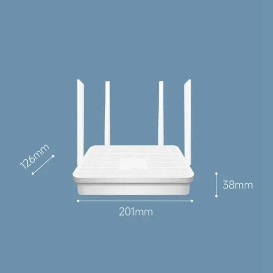 Wifi router – Dual Band Gigabit 1200Mbps – 2.4/5.8GHz – WiFi repeater – 4 high gain antennes – EU-stekker-Router-Ilumina Benelux