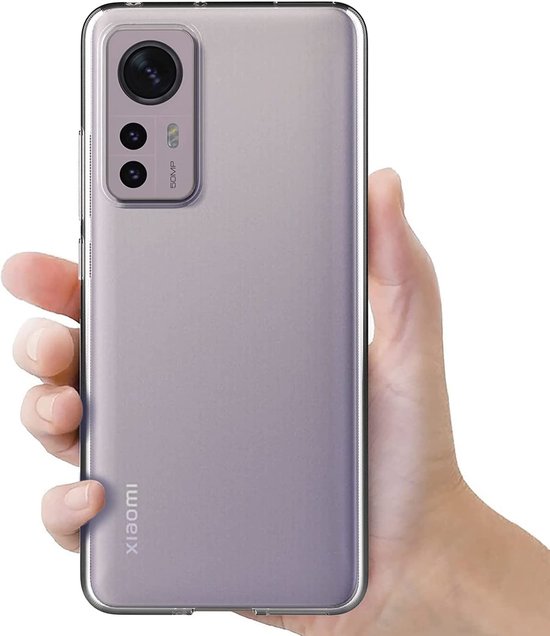 Xiaomi 12 / 12X Hoesjes – Transparante Siliconen Backcover – Inclusief 2x Screenprotector Gehard Glas – Anti-kras-Ilumina Benelux