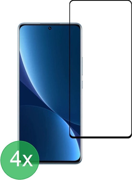 Xiaomi 12 Pro Screenprotector Gehard 9H Screenprotector Full Cover – 4-Pack-Ilumina Benelux