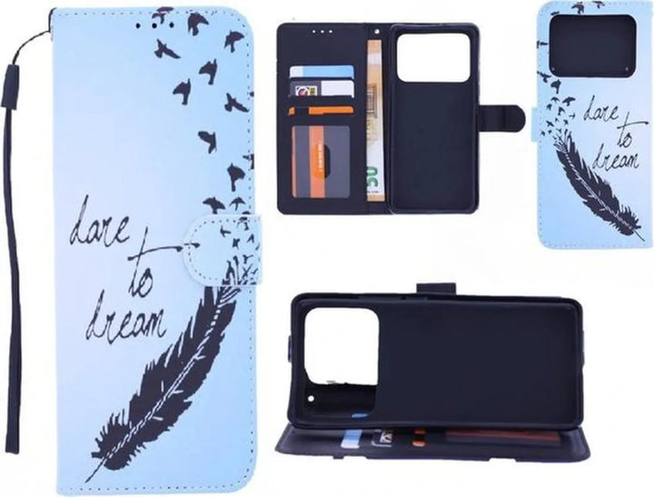 Xiaomi Mi 11 Ultra Hoesjes – Bookcase – Print Love To Dream – Magneetsluiting – Multicolor-Ilumina Benelux