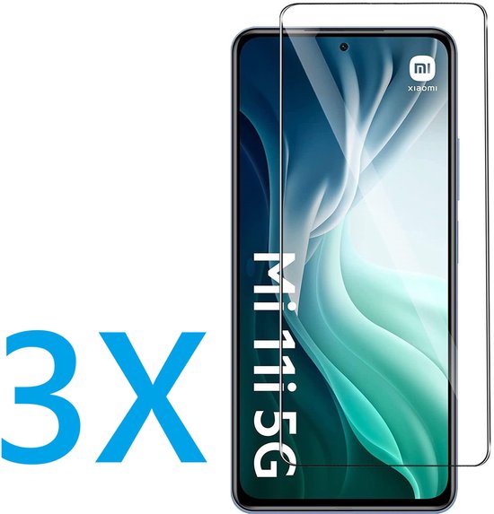 Xiaomi Mi 11i Screenprotector Gehard 9H – Anti-kras – 3-Pack-Ilumina Benelux