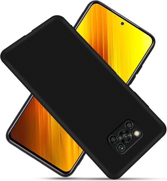 Xiaomi Poco X3/X3 Pro Hoesjes – Siliconen Backcover – Soft Grip – Schokbestendig – Zwart-Ilumina Benelux