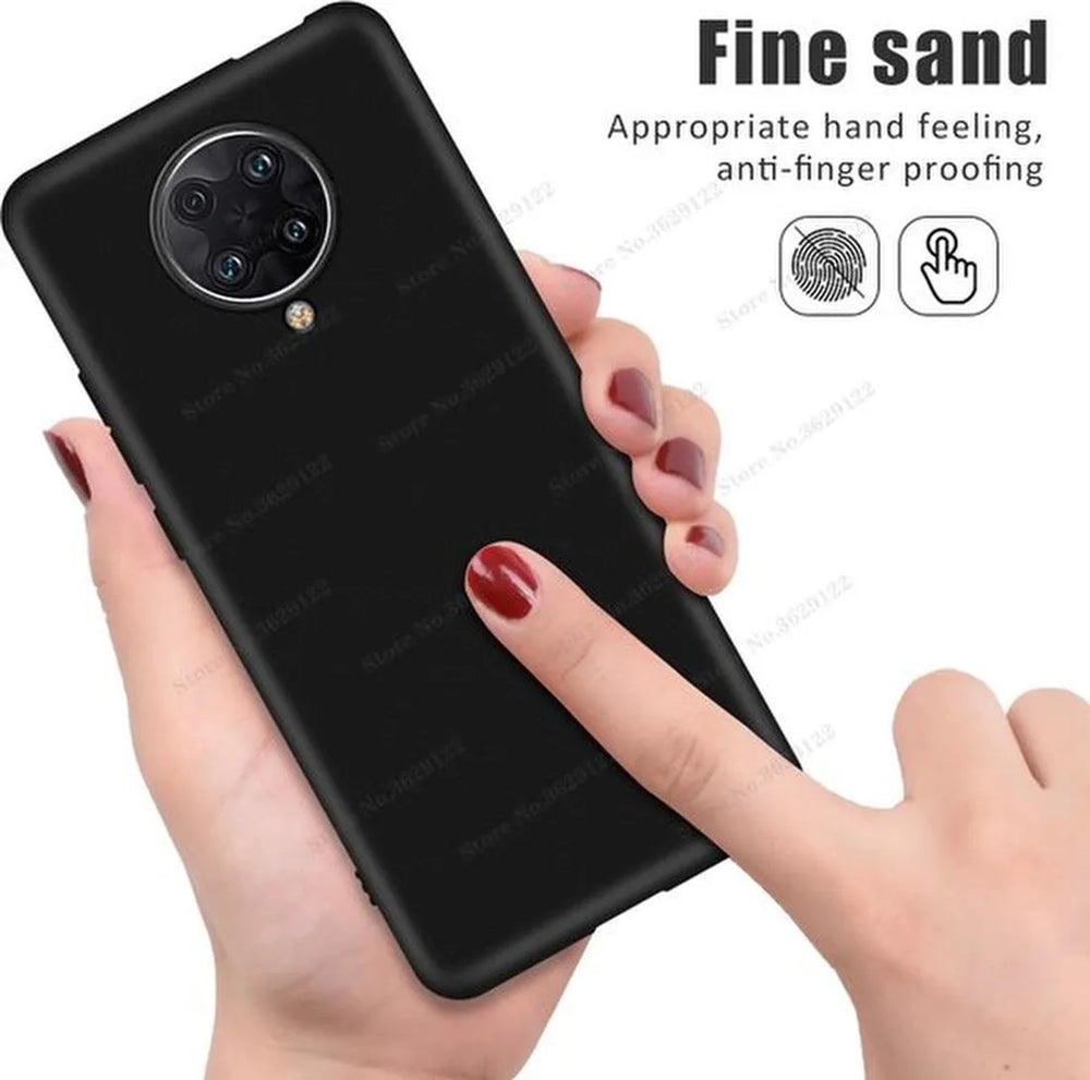 Xiaomi Poco X3/X3 Pro Hoesjes – Siliconen Backcover – Soft Grip – Schokbestendig – Zwart-Ilumina Benelux